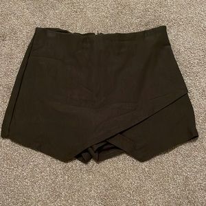These and army green shorts that look like a skirt from the front, size small